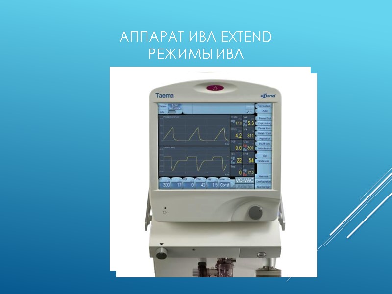 АППАРАТ ИВЛ EXTEND РЕЖИМЫ ИВЛ